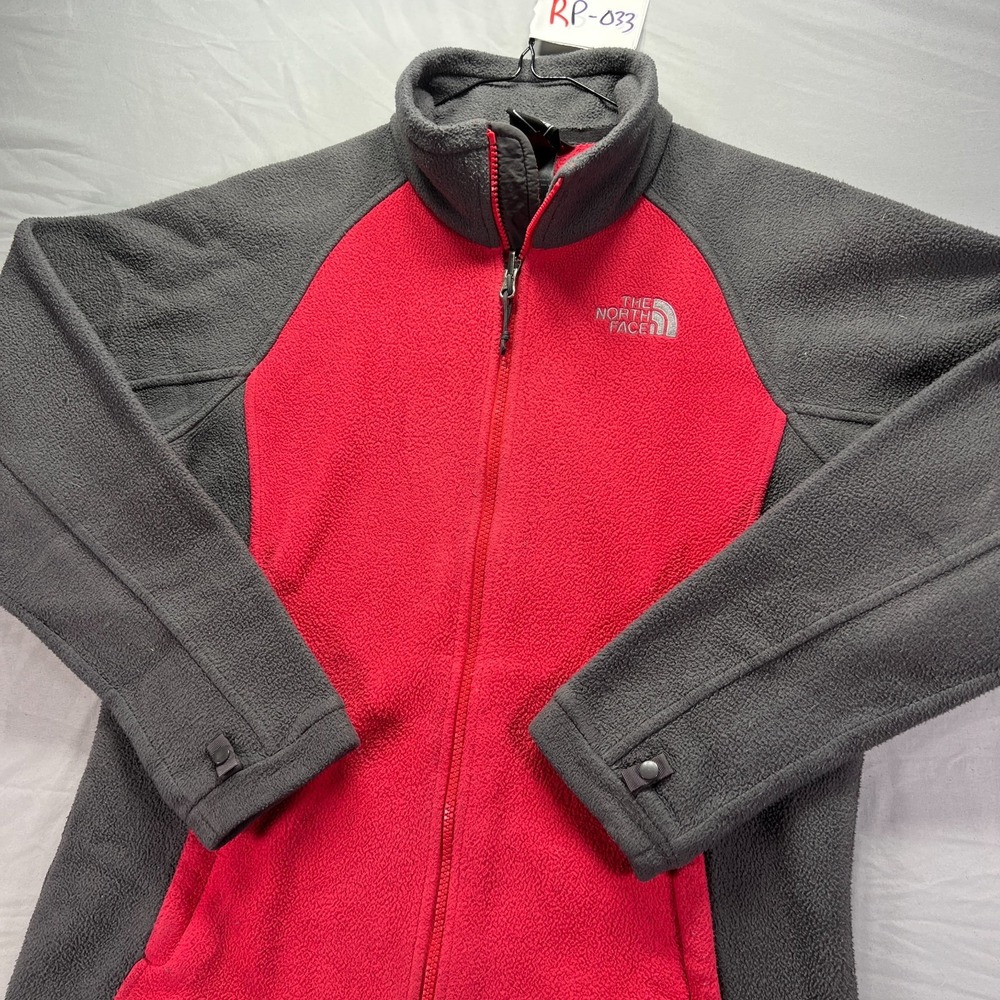 The North Face Jacket Womens Medium Pink Full Zip Fleece Windbreaker Vintage Y2K